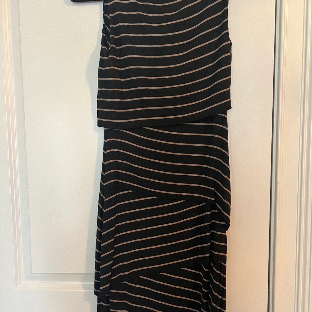 Bailey 44 Tiered Striped Midi Dress